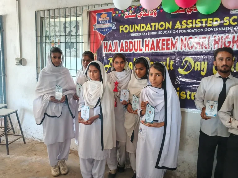 Girl position holders holding their shields